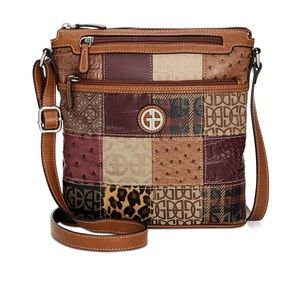 Giani Bernini Leather Patchwork Crossbody Purse